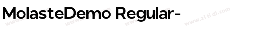 MolasteDemo Regular字体转换